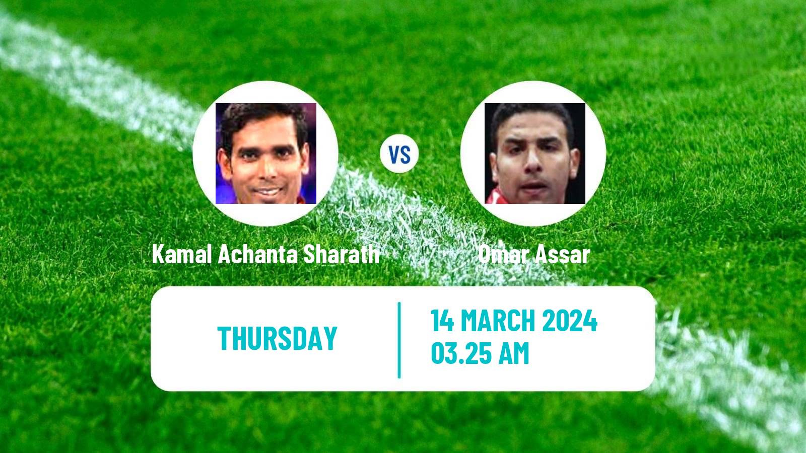 Table tennis Singapore Smash Men Kamal Achanta Sharath - Omar Assar