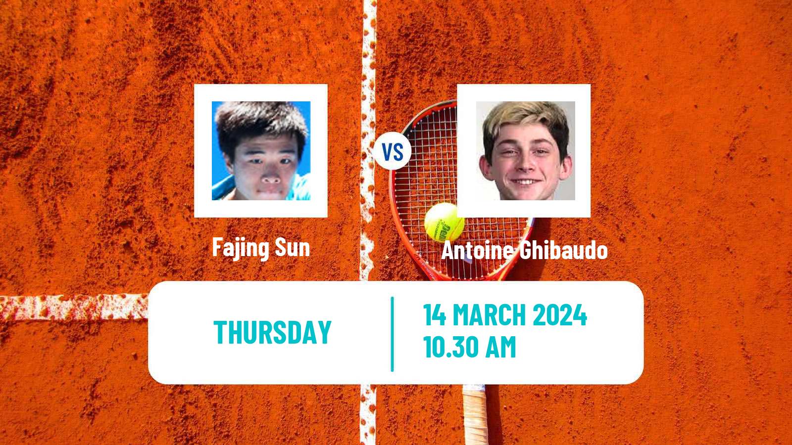 Tennis ITF M25 Creteil Men Fajing Sun - Antoine Ghibaudo