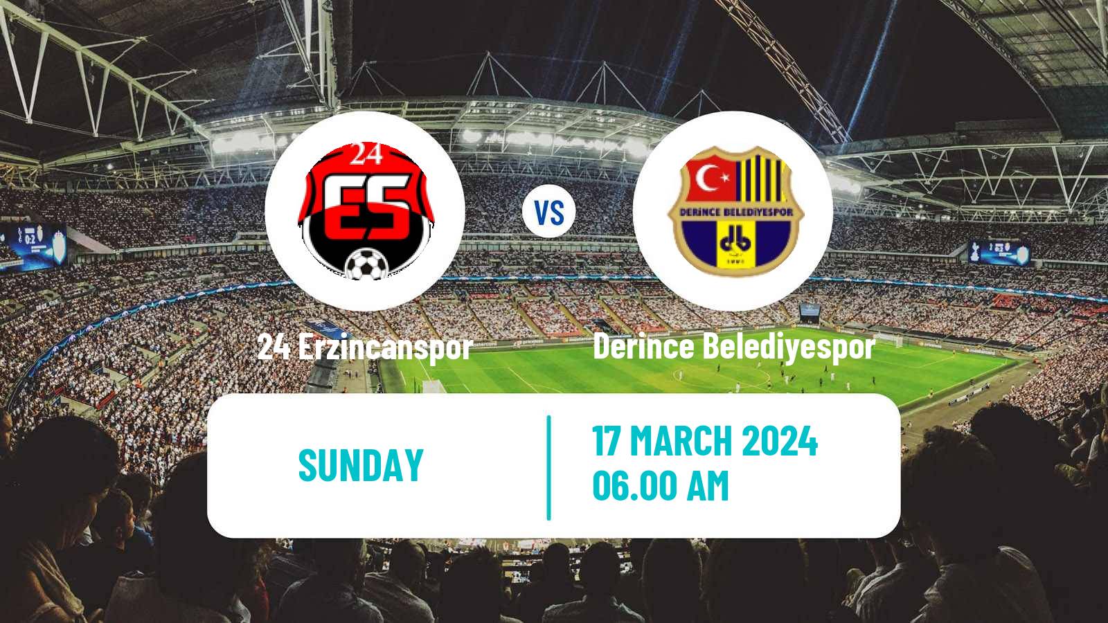 Soccer Turkish Second League Red Group 24 Erzincanspor - Derince Belediyespor