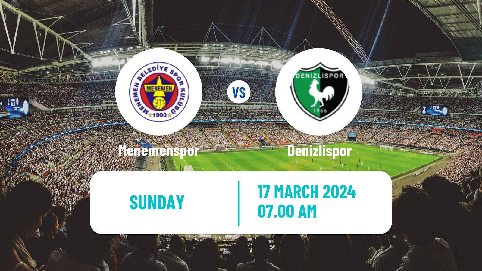 Soccer Turkish Second League Red Group Menemenspor - Denizlispor