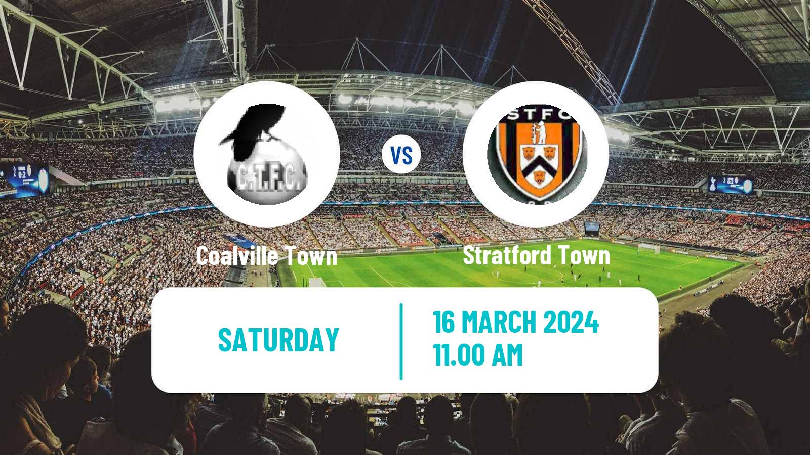 Soccer English Southern League Central Division Coalville Town - Stratford Town