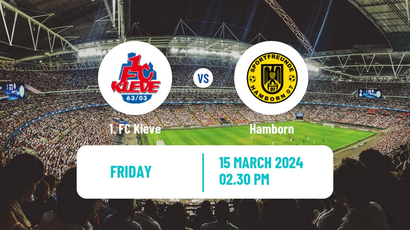 Soccer German Oberliga Niederrhein Kleve - Hamborn