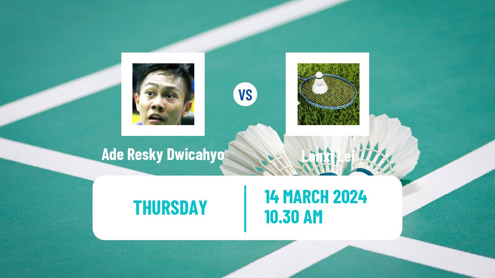 Badminton BWF World Tour Orleans Masters Men Ade Resky Dwicahyo - Lanxi Lei
