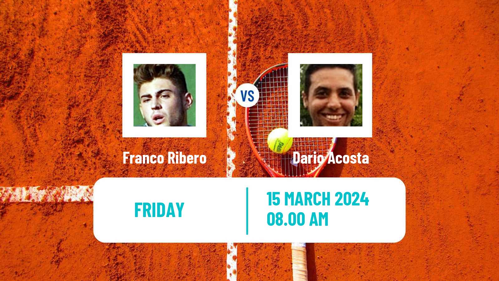 Tennis ITF M15 Punta Del Este Men Franco Ribero - Dario Acosta