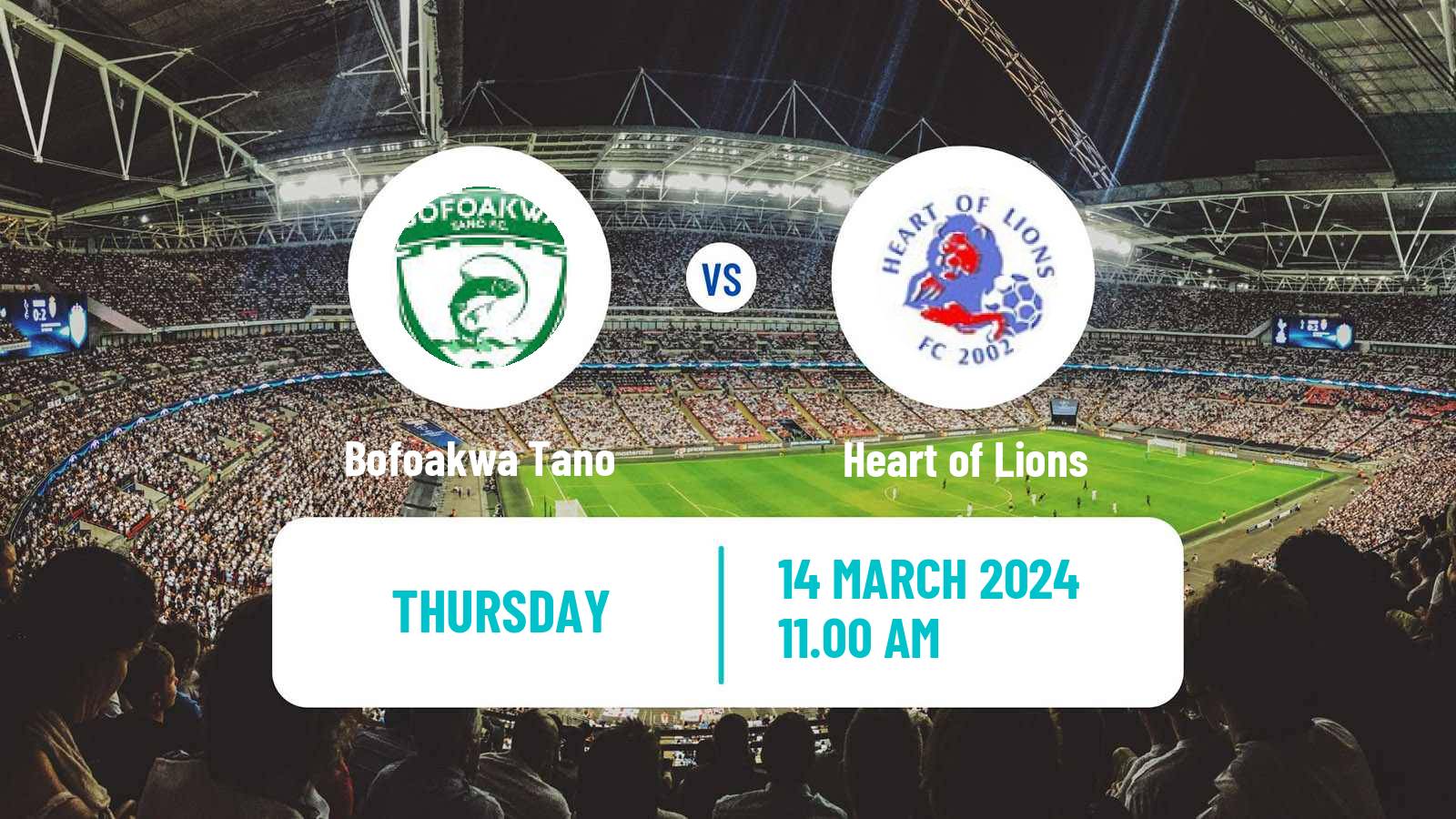 Soccer Ghanaian Premier League Bofoakwa Tano - Heart of Lions