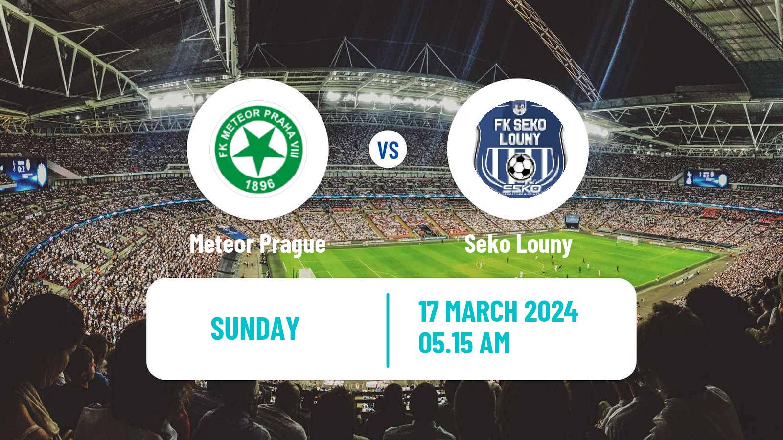 Soccer Czech Division B Meteor Prague - Seko Louny