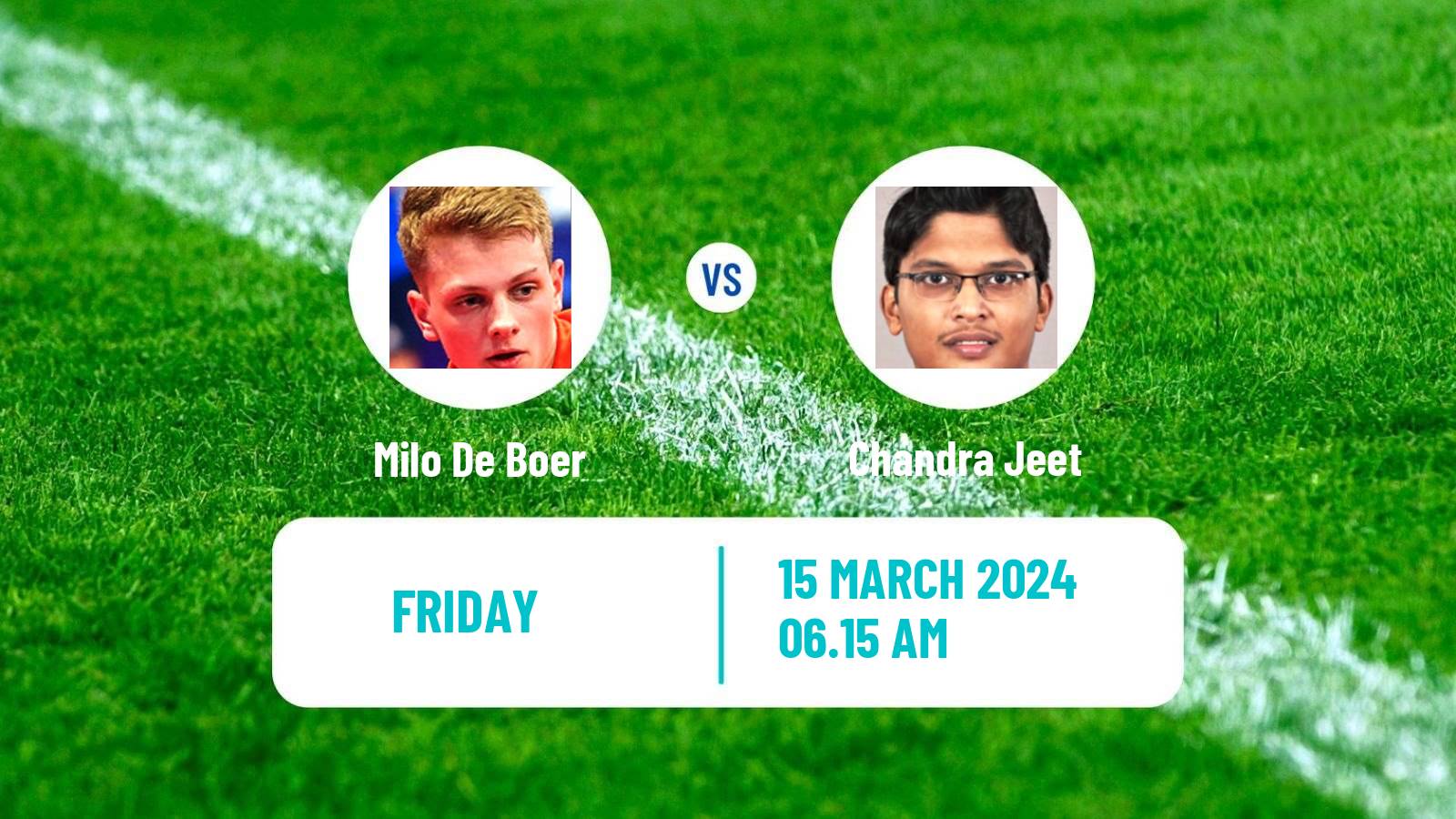 Table tennis Tt Star Series Men Milo De Boer - Chandra Jeet