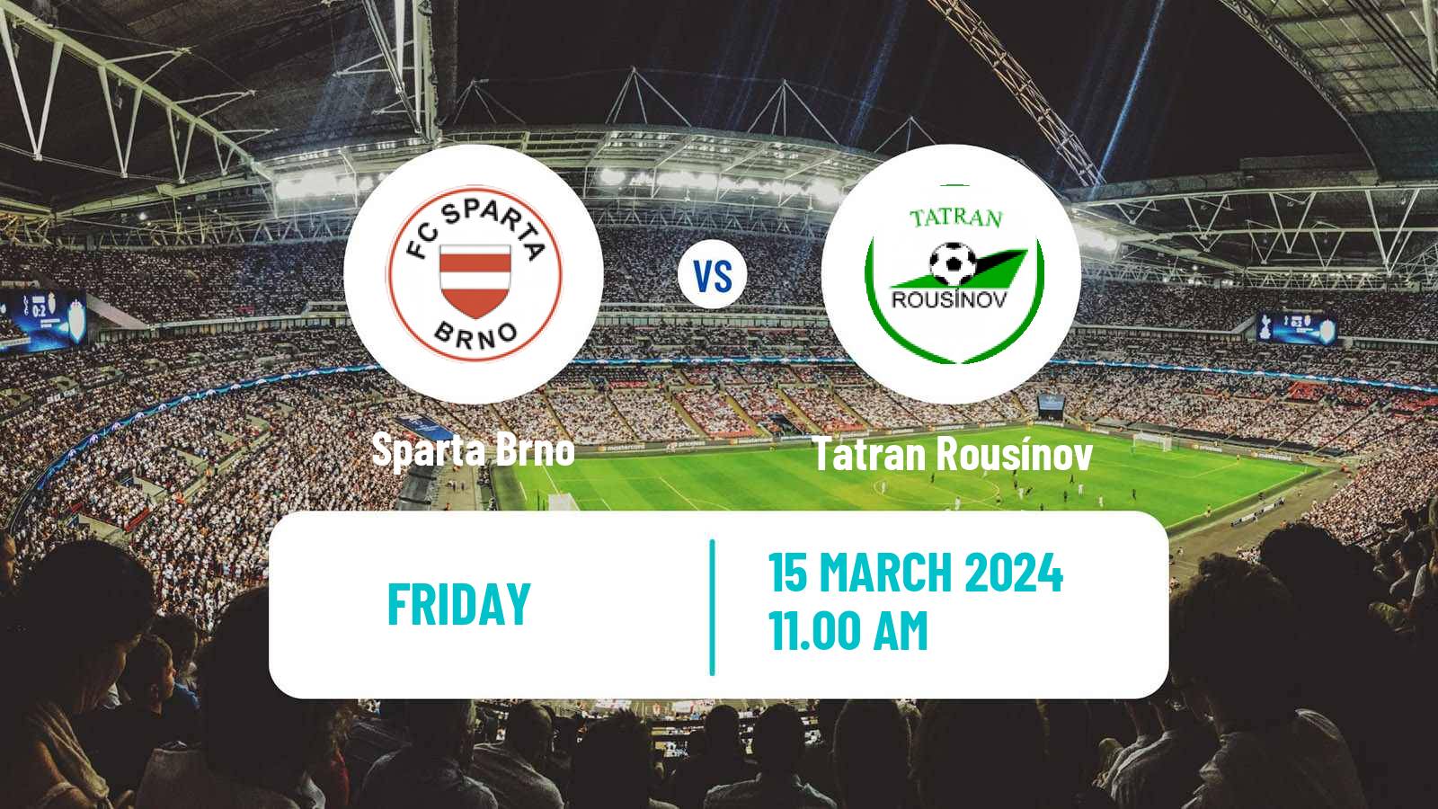 Soccer Czech Jihomoravsky KP Sparta Brno - Tatran Rousínov