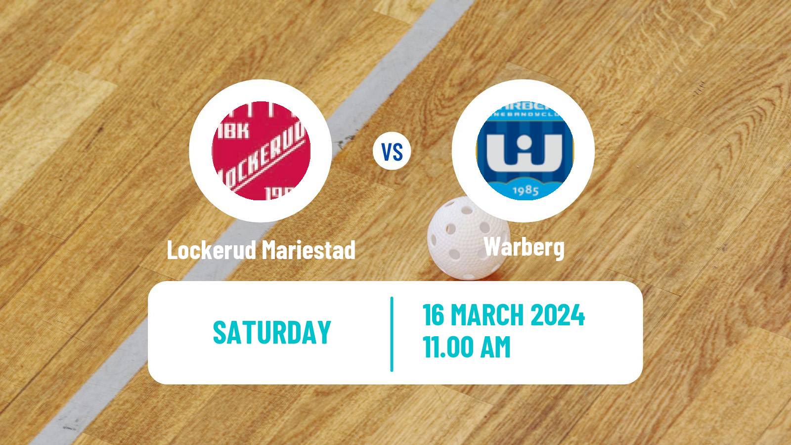 Floorball Swedish Superligan Floorball Women Lockerud Mariestad - Warberg