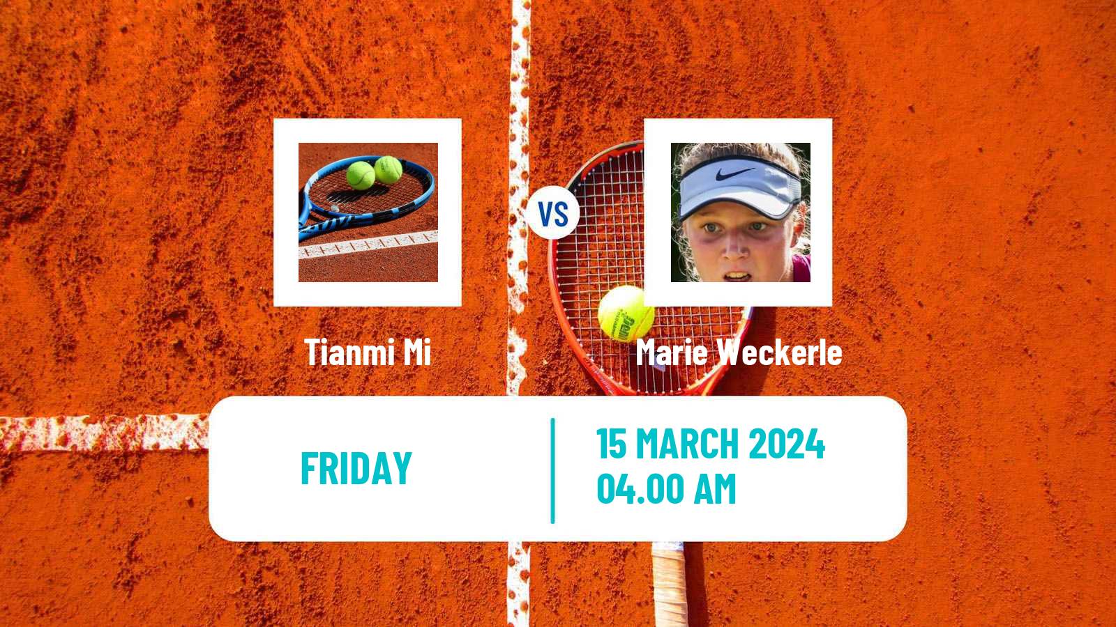 Tennis ITF W15 Sharm Elsheikh 6 Women Tianmi Mi - Marie Weckerle