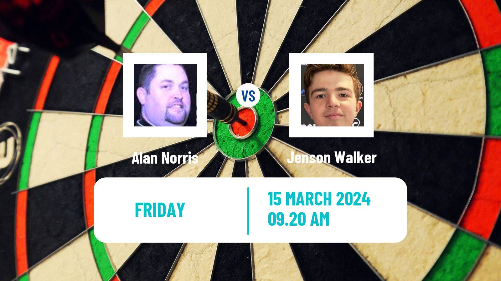 Darts Modus Super Series Alan Norris - Jenson Walker
