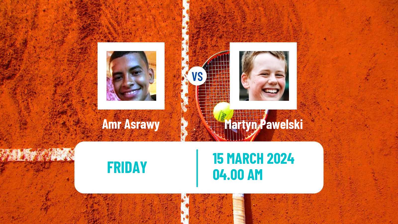 Tennis ITF M15 Sharm Elsheikh 7 Men Amr Asrawy - Martyn Pawelski