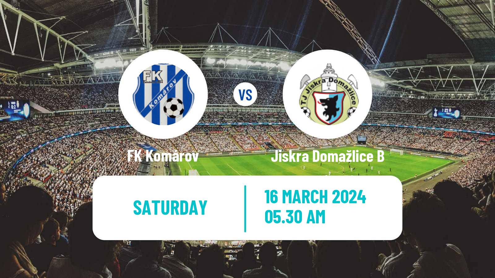 Soccer Czech Division A Komárov - Jiskra Domažlice B