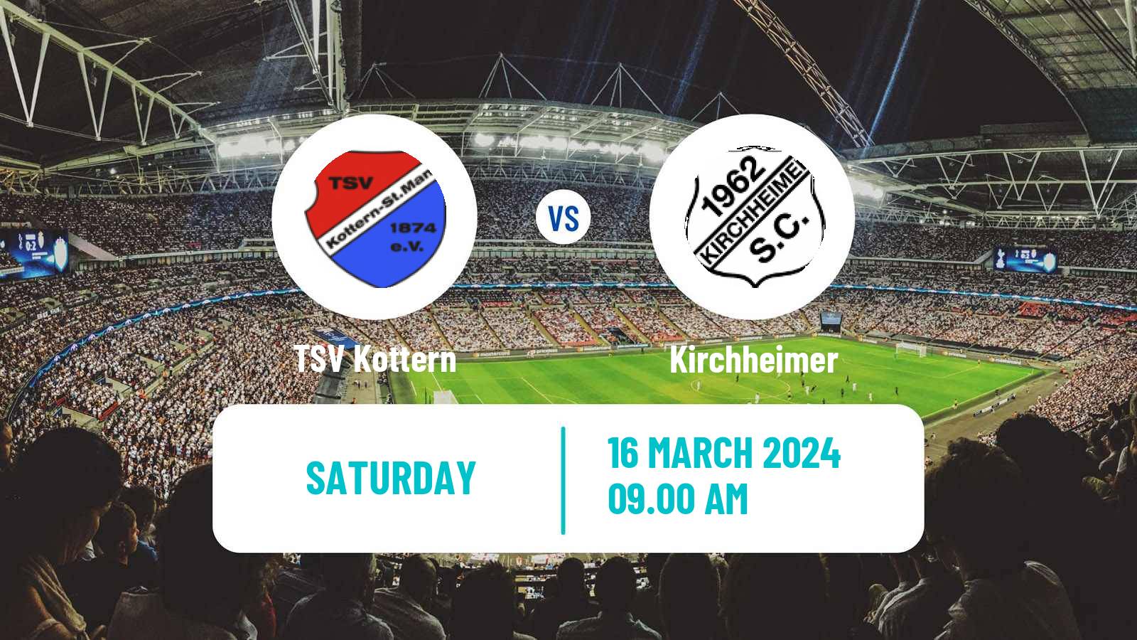 Soccer German Oberliga Bayern Süd TSV Kottern - Kirchheimer