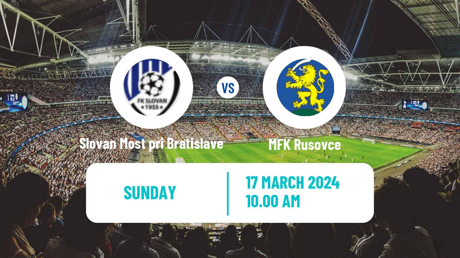 Soccer Slovak 4 Liga Bratislava Slovan Most pri Bratislave - Rusovce