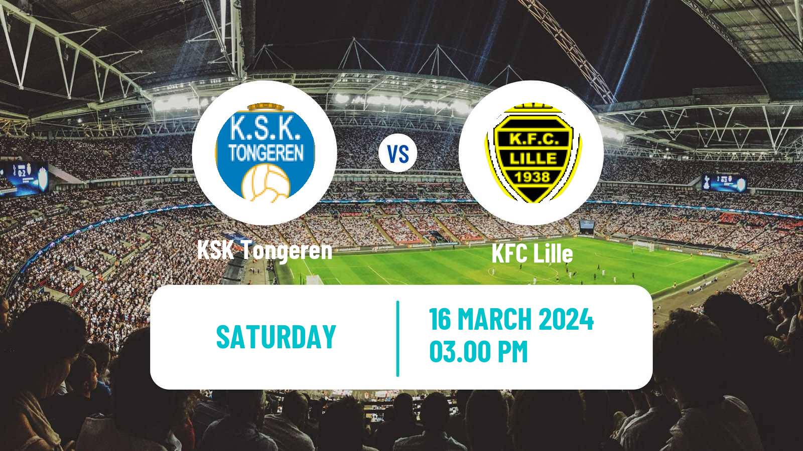 Soccer Belgian Second Amateur Division Group B Tongeren - Lille