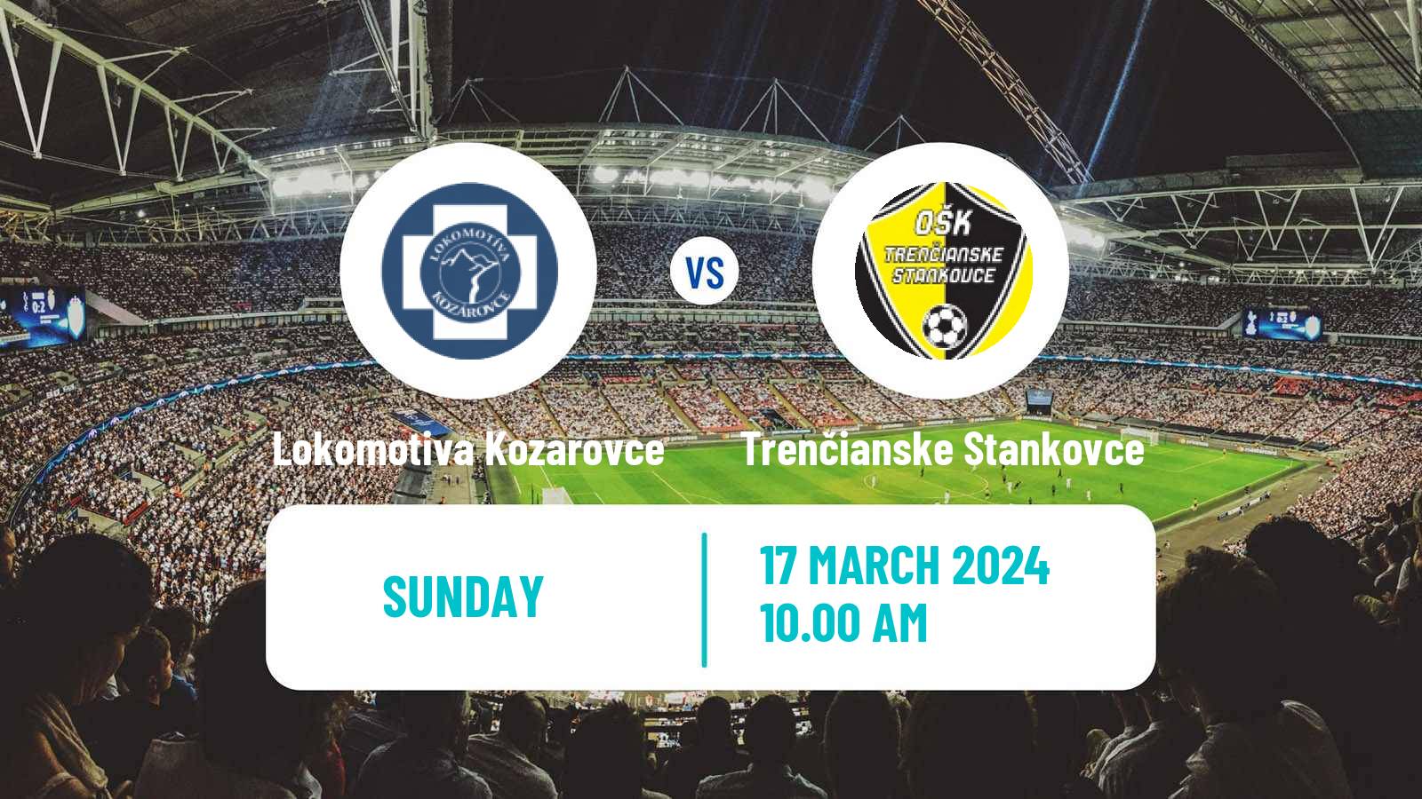Soccer Slovak 4 Liga West Lokomotiva Kozarovce - Trenčianske Stankovce