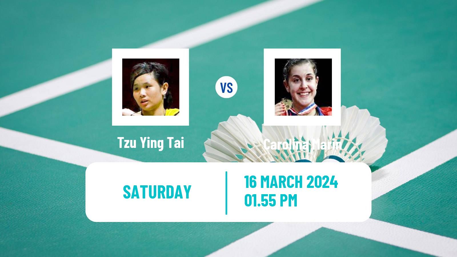 Badminton BWF World Tour All England Open Women Tzu Ying Tai - Carolina Marin