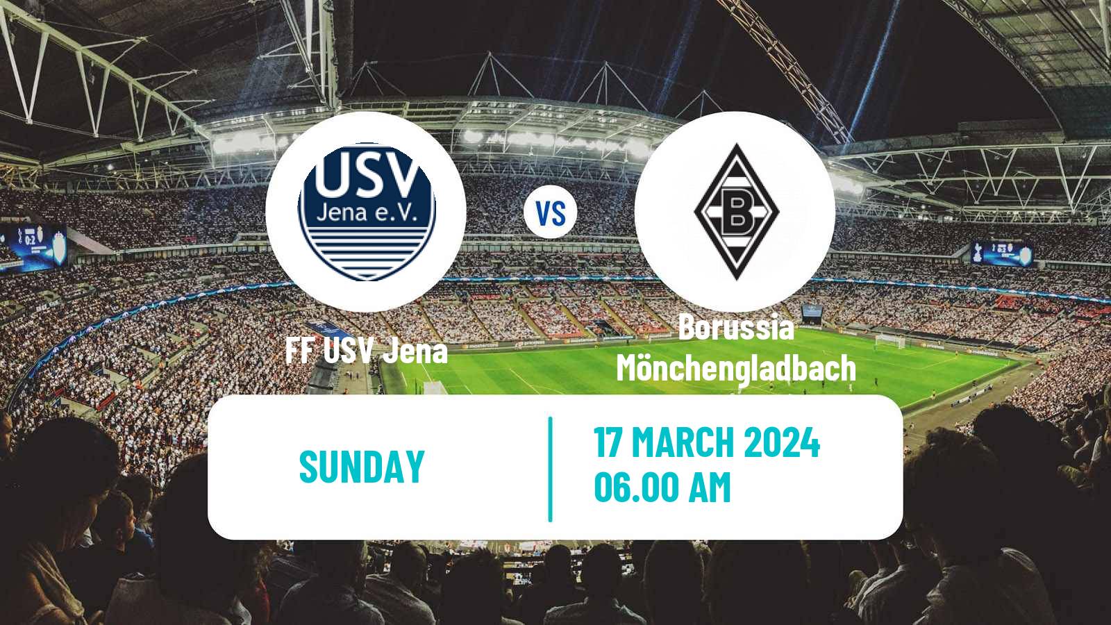 Soccer German 2 Bundesliga Women Carl Zeiss Jena - Borussia Mönchengladbach