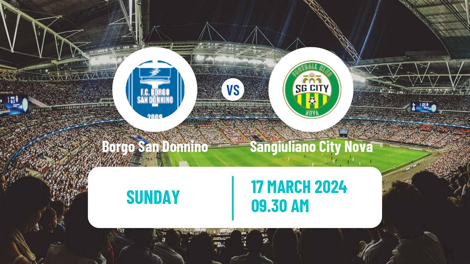 Soccer Italian Serie D - Group D Borgo San Donnino - Sangiuliano City Nova