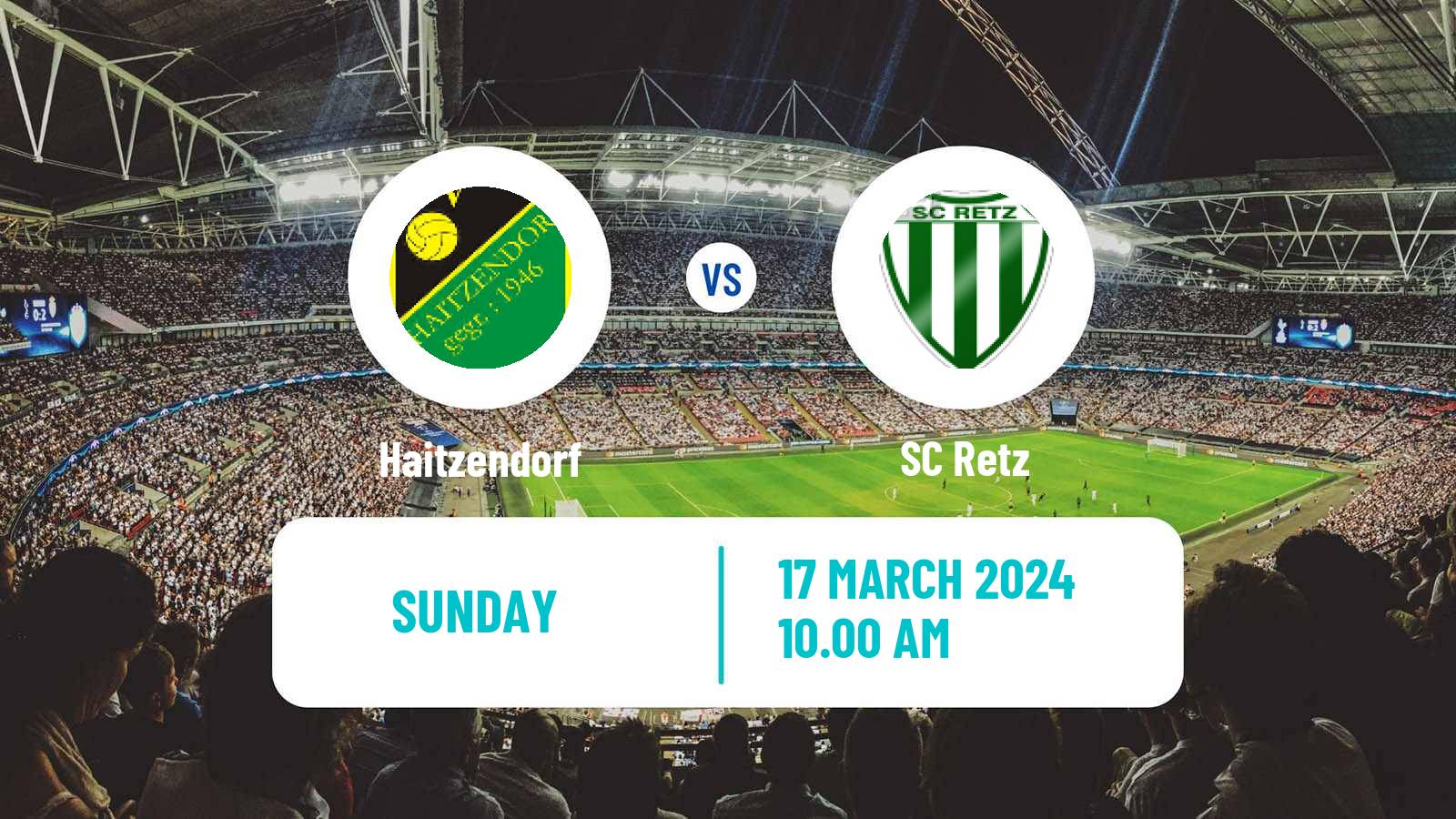Soccer Austrian Landesliga Niederosterreich Haitzendorf - Retz
