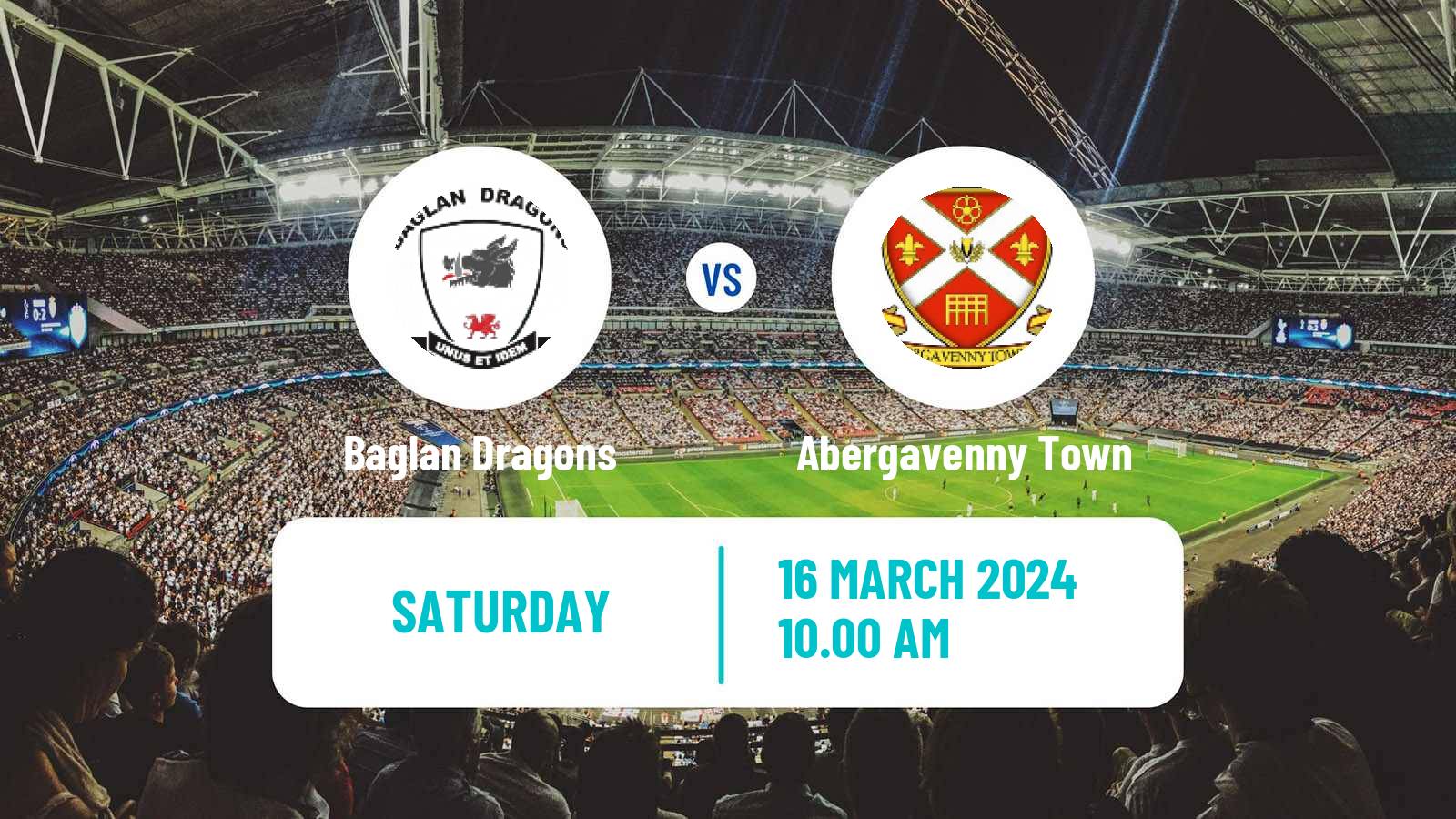 Soccer Welsh Cymru South Baglan Dragons - Abergavenny Town