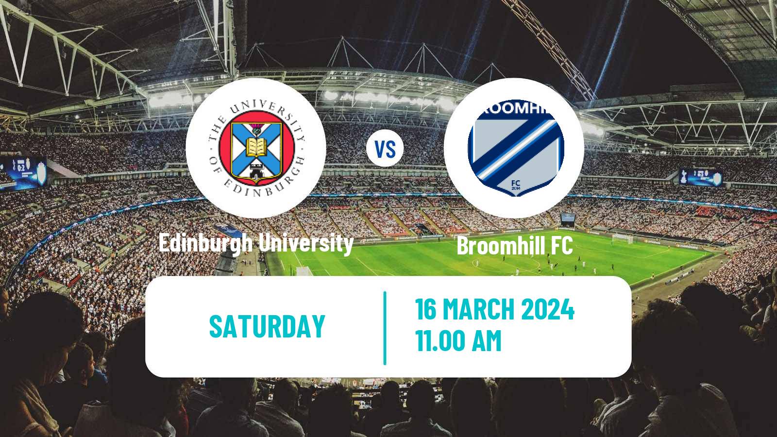 Soccer Scottish Lowland League Edinburgh University - Broomhill
