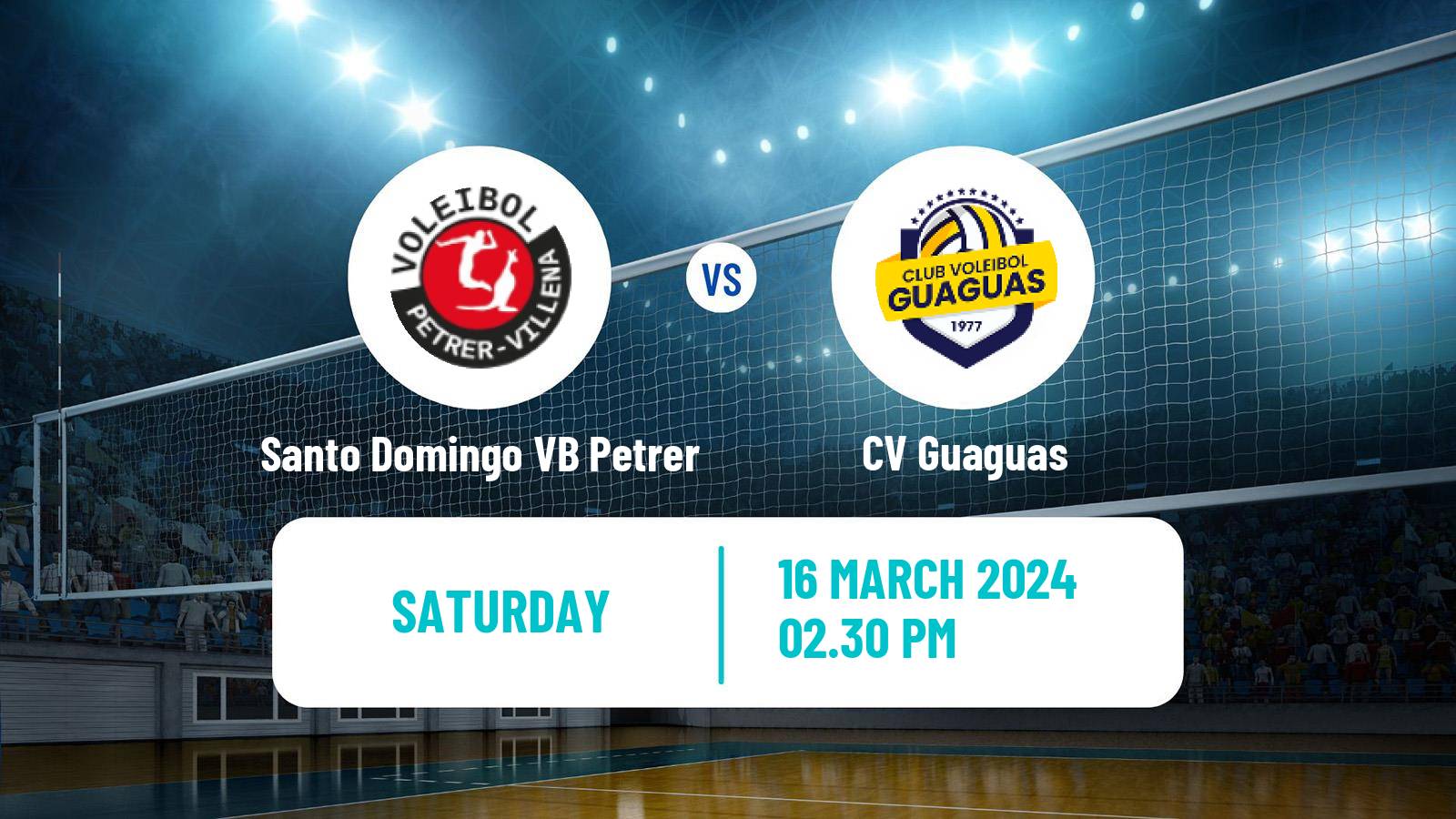 Volleyball Spanish SuperLiga Volleyball Santo Domingo VB Petrer - Guaguas
