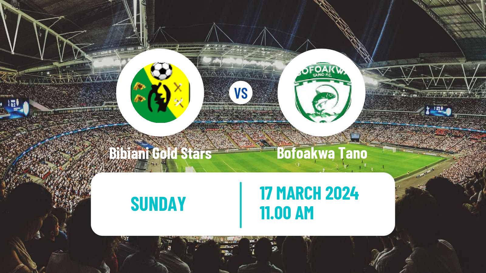Soccer Ghanaian Premier League Bibiani Gold Stars - Bofoakwa Tano
