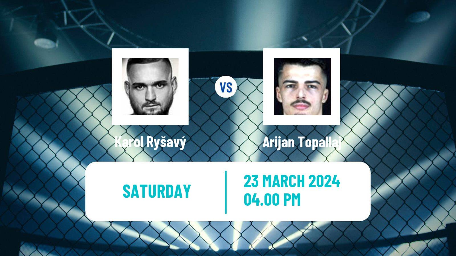 MMA Lightweight Oktagon Men Karol Ryšavý - Arijan Topallaj