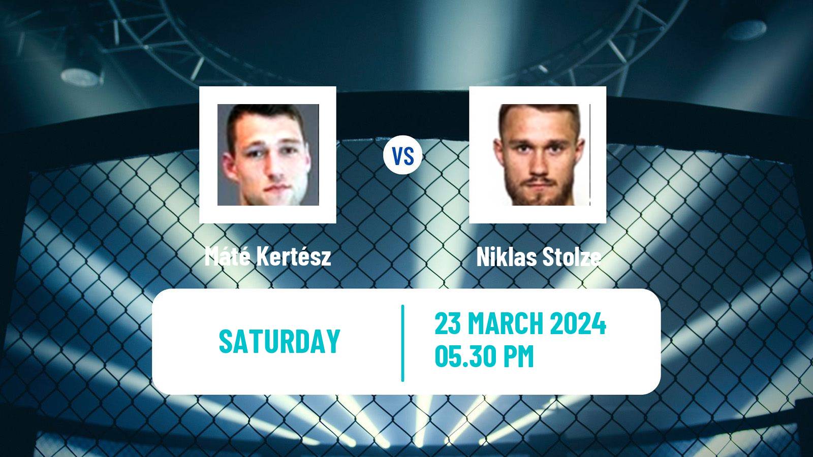 MMA Welterweight Oktagon Men Máté Kertész - Niklas Stolze