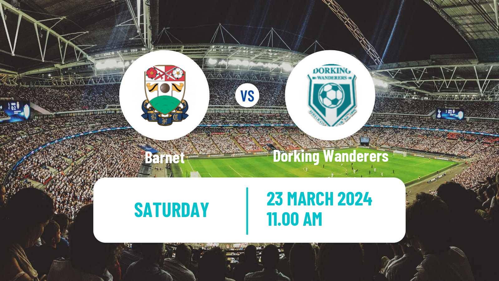Soccer English National League Barnet - Dorking Wanderers