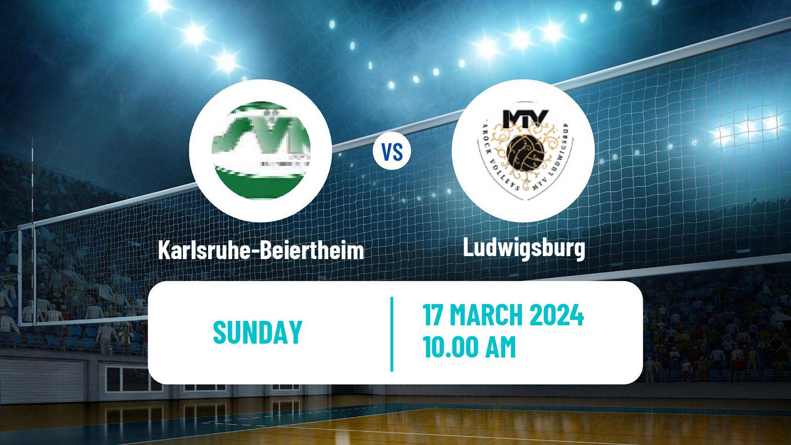 Volleyball German 2 Bundesliga South Volleyball Women Karlsruhe-Beiertheim - Ludwigsburg