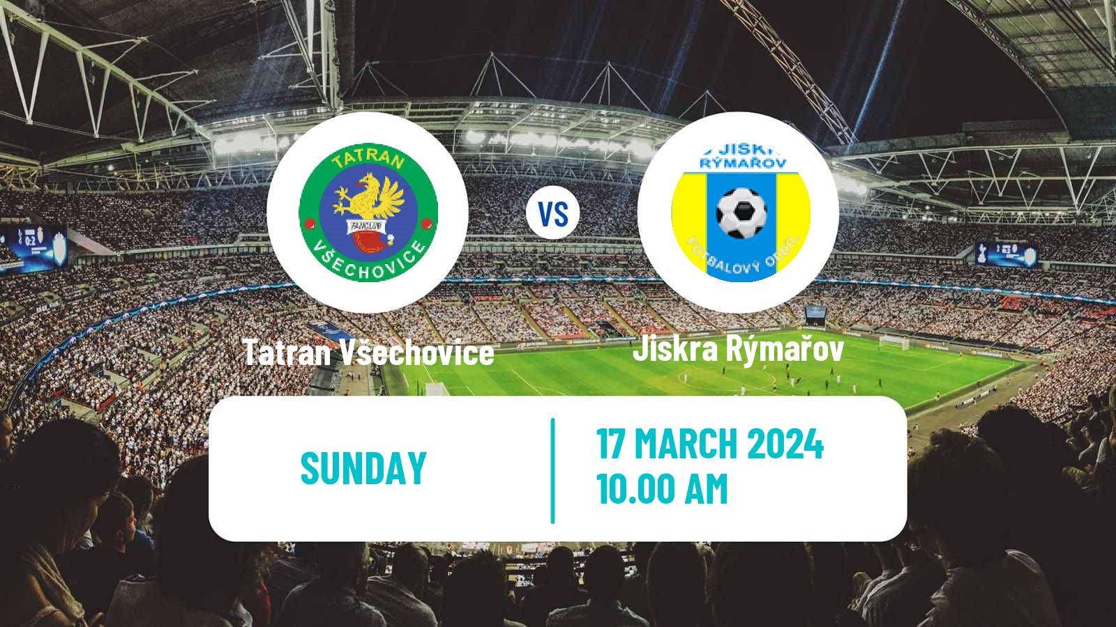 Football Czech Division E Tatran Všechovice - Jiskra Rýmařov