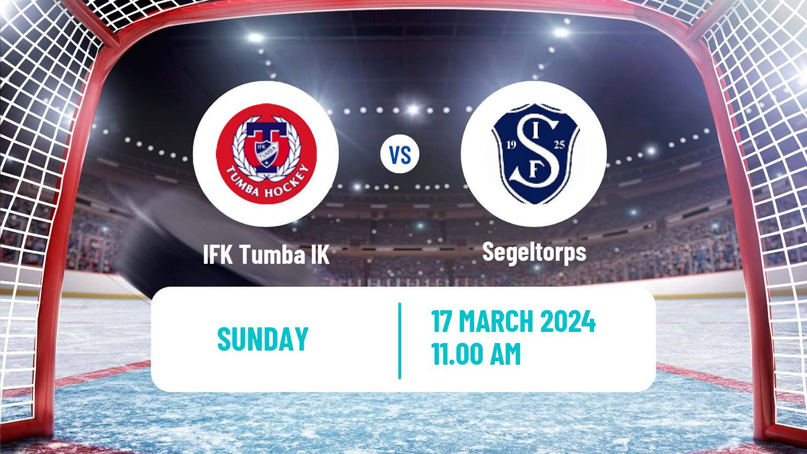 Hockey Swedish HockeyEttan Ostra Tumba - Segeltorps