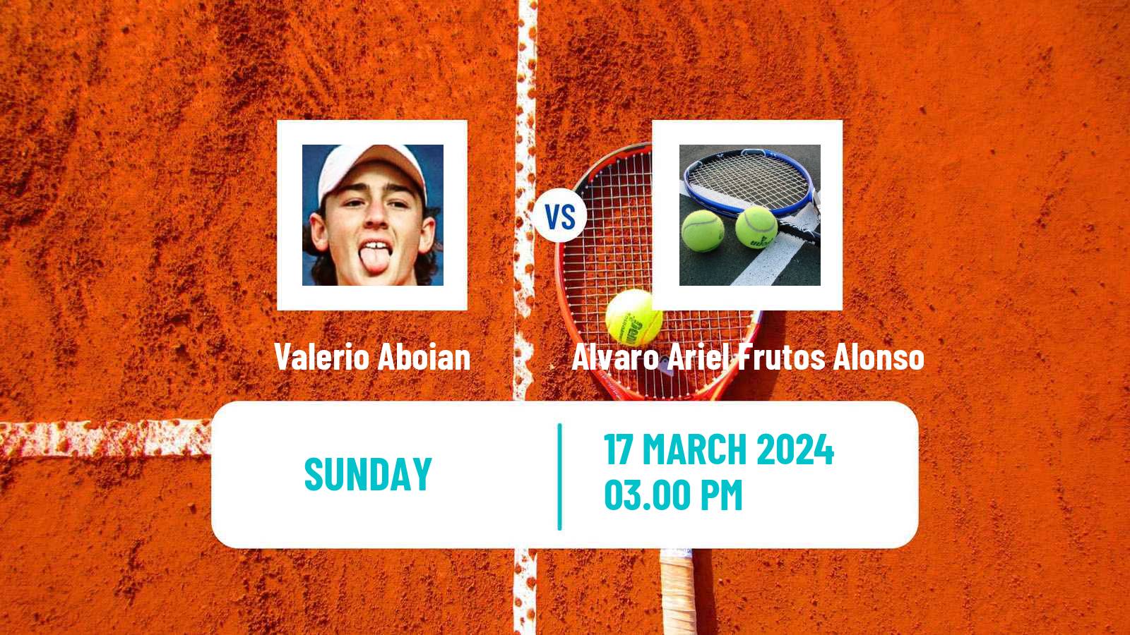 Tennis Asuncion Challenger Men Valerio Aboian - Alvaro Ariel Frutos Alonso