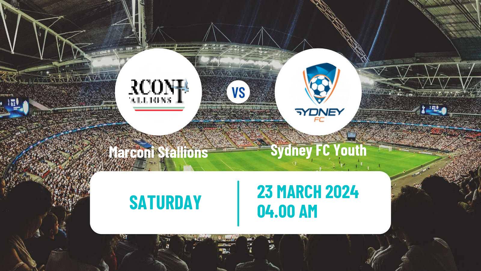 Football Australian NPL NSW Marconi Stallions - Sydney FC Youth