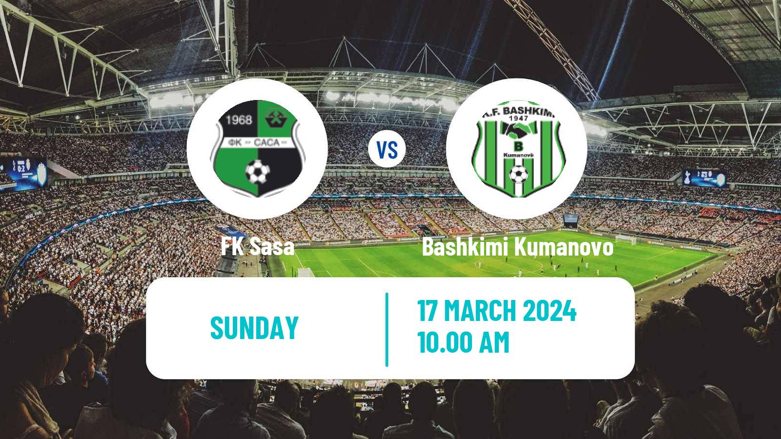 Soccer North Macedonian 2 MFL Sasa - Bashkimi Kumanovo