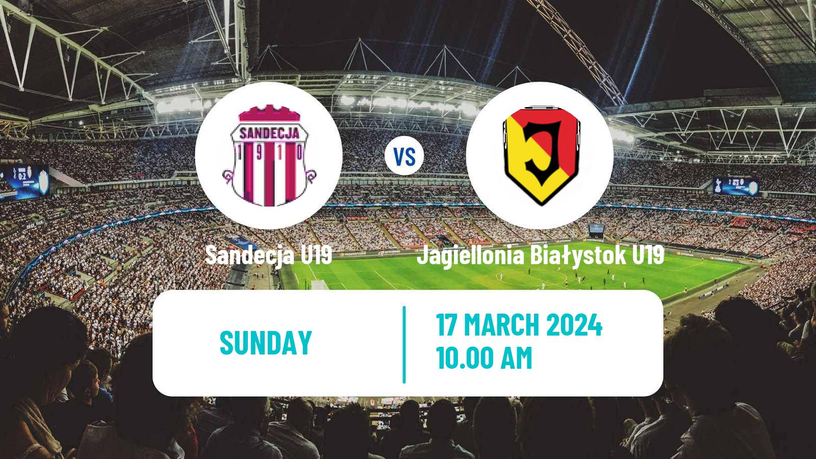 Soccer Polish Central Youth League Sandecja U19 - Jagiellonia Białystok U19
