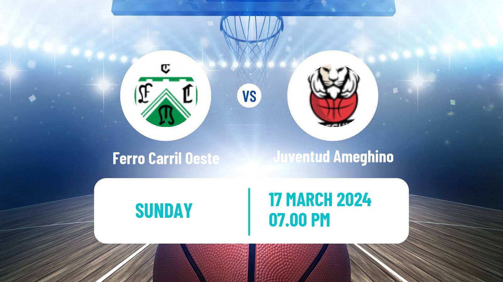 Basketball Argentinian Liga Femenina Basketball Ferro Carril Oeste - Juventud Ameghino