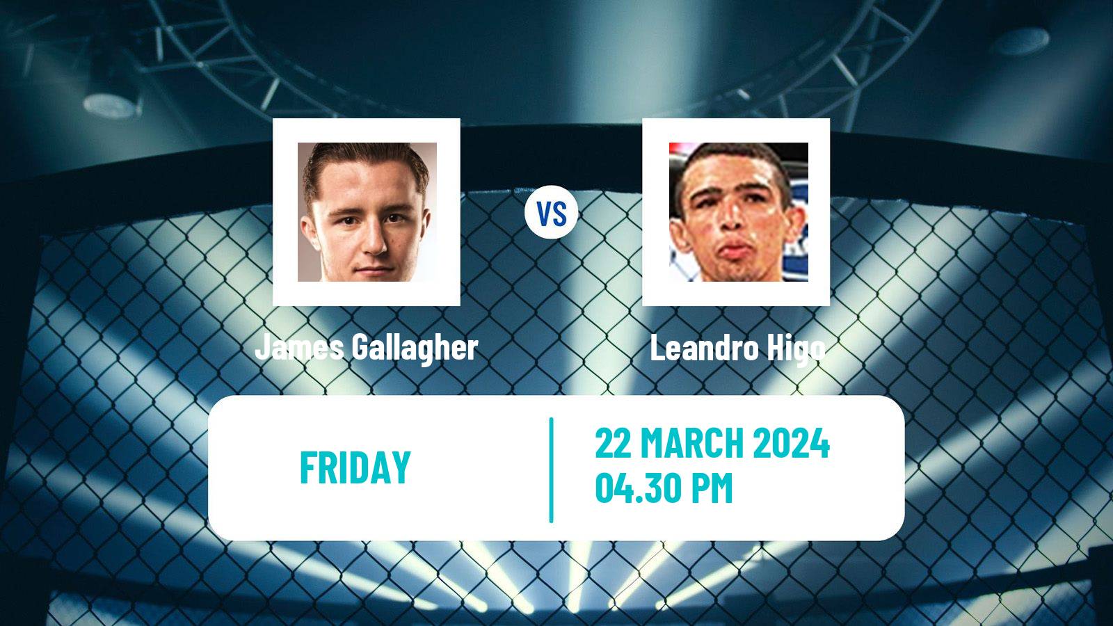 MMA Featherweight Bellator Men James Gallagher - Leandro Higo