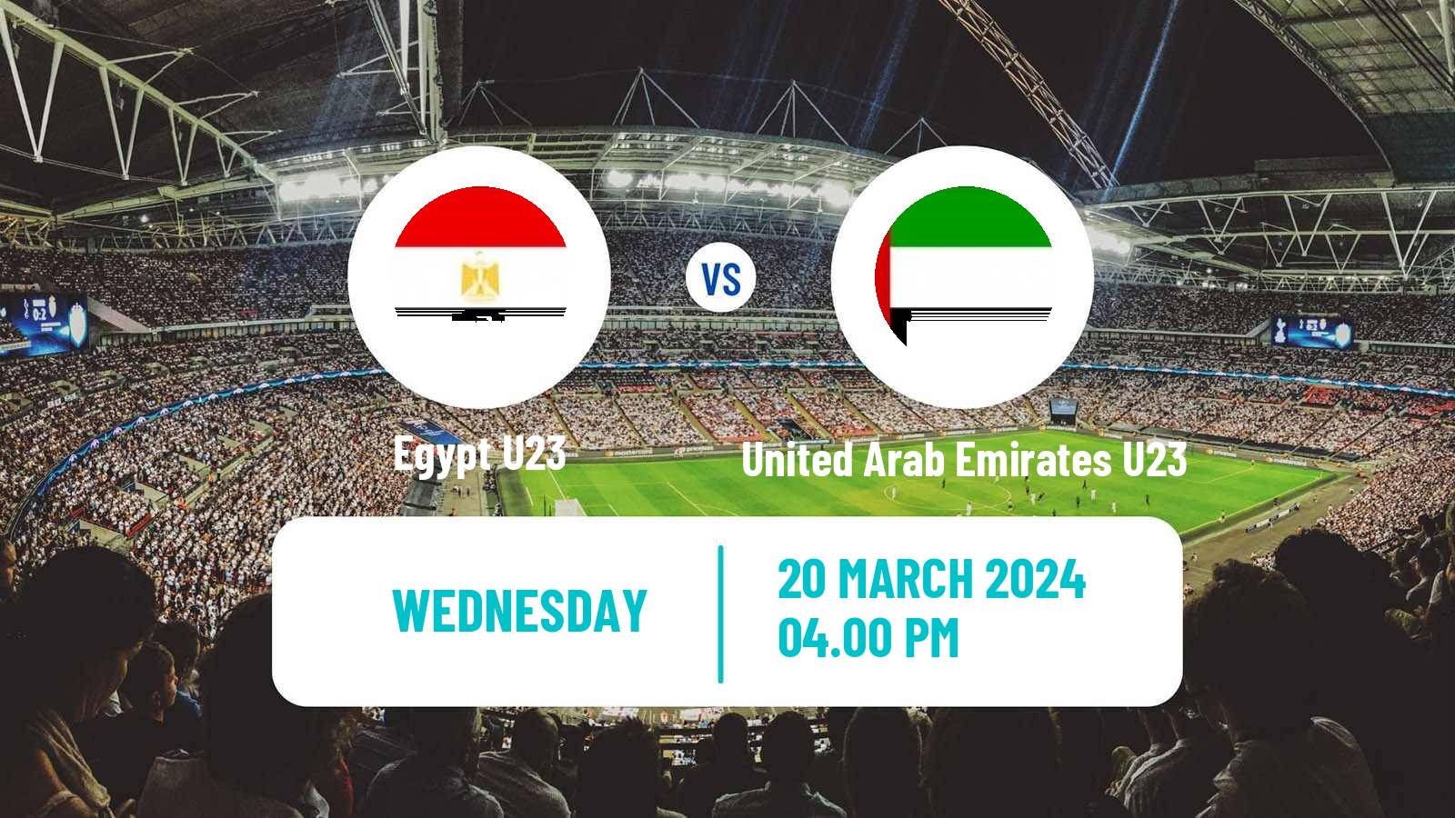 Soccer Friendly Egypt U23 - United Arab Emirates U23