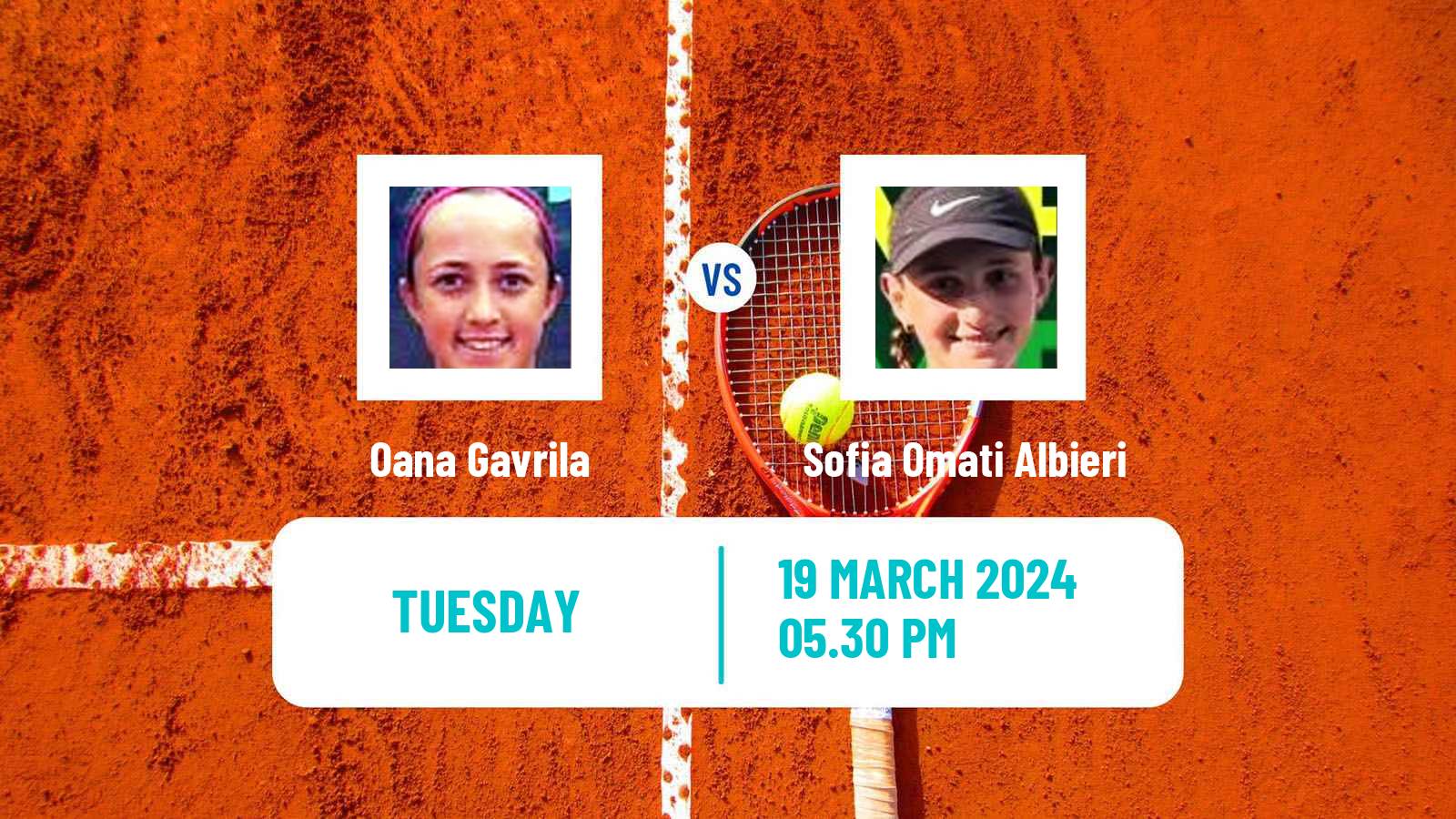Tennis ITF W15 Campinas Women Oana Gavrila - Sofia Omati Albieri