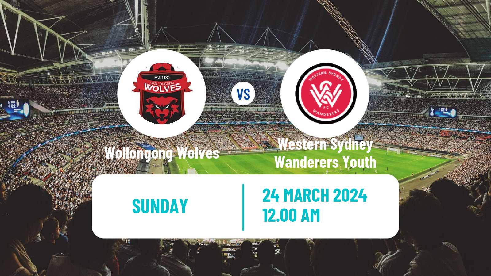 Football Australian NPL NSW Wollongong Wolves - Western Sydney Wanderers Youth