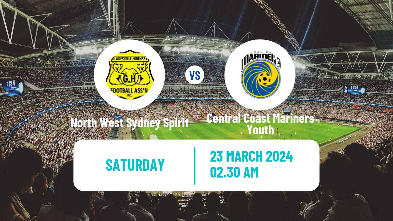 Football Australian NPL NSW North West Sydney Spirit - Central Coast Mariners Youth