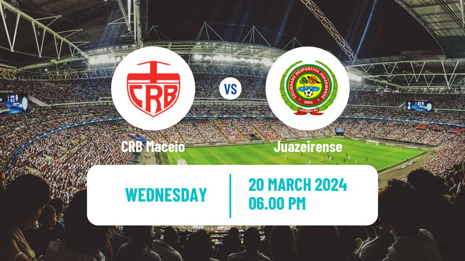 Soccer Brazilian Copa do Nordeste CRB Maceio - Juazeirense