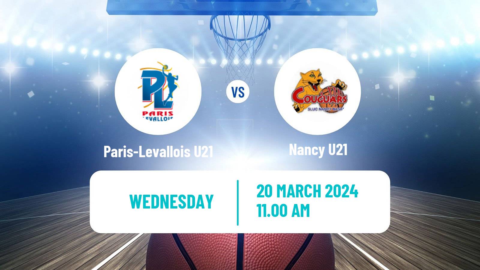 Basketball French Espoirs U21 Basketball Paris Basketball U21 - Nancy U21