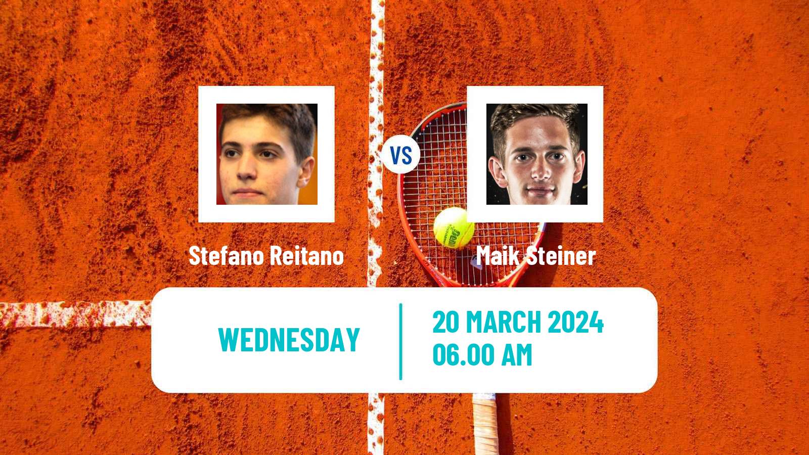 Tennis ITF M15 Monastir 12 Men Stefano Reitano - Maik Steiner