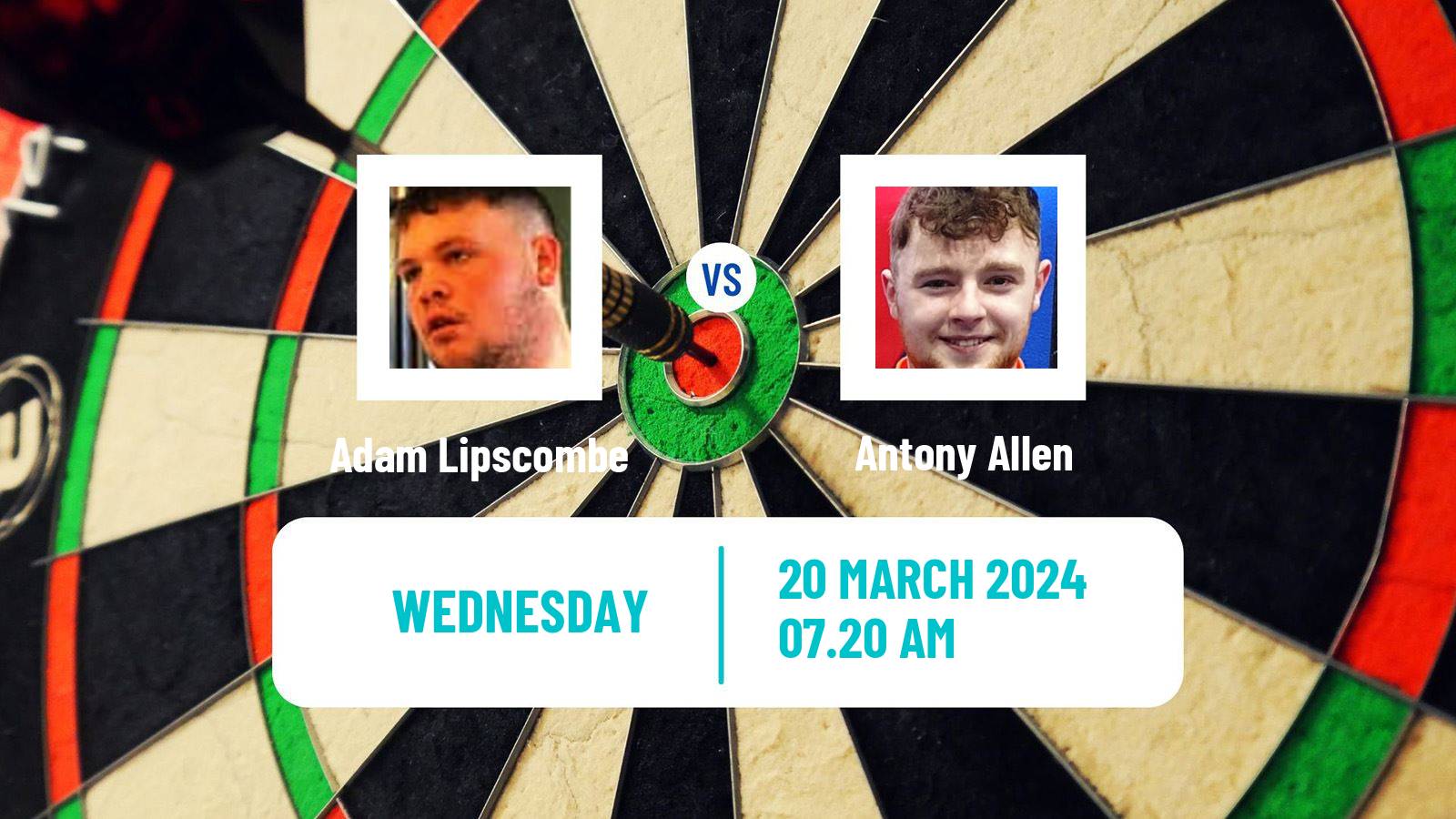 Darts Modus Super Series Adam Lipscombe - Antony Allen