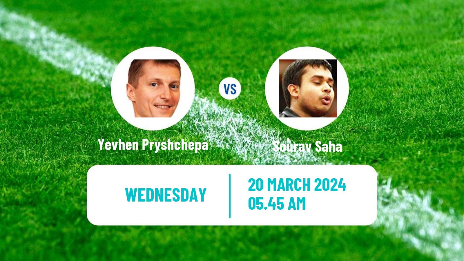 Table tennis Tt Star Series Men Yevhen Pryshchepa - Sourav Saha